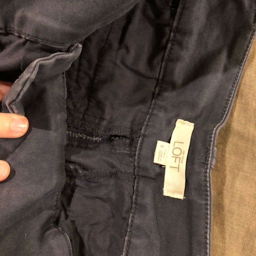 Loft Crop Pants in Navy